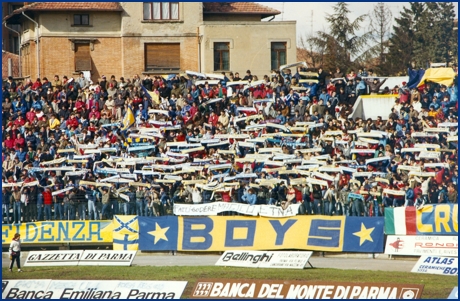 Parma-Catania 17-03-1985. BOYS PARMA 1977, foto ultras