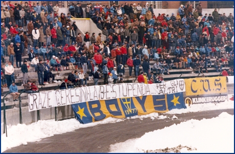 PARMA-Cesena 20-01-1985. BOYS PARMA 1977, foto ultras