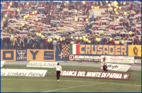 PARMA-Empoli 25-11-1984. BOYS PARMA 1977, foto Ultras