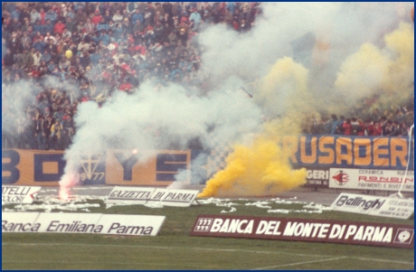 PARMA-Empoli 25-11-1984. BOYS PARMA 1977, foto Ultras