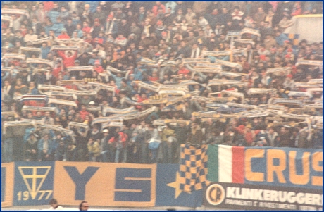 PARMA-Empoli 25-11-1984. BOYS PARMA 1977, foto Ultras