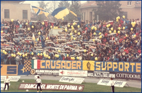 PARMA-Empoli 25-11-1984. BOYS PARMA 1977, foto Ultras