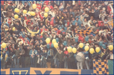 PARMA-Empoli 25-11-1984. BOYS PARMA 1977, foto Ultras