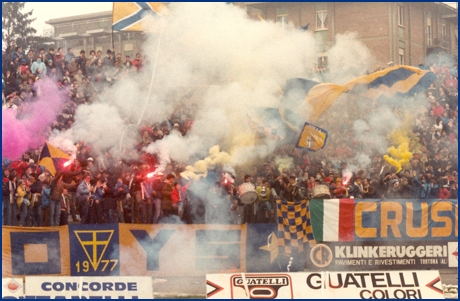 PARMA-Empoli 25-11-1984. BOYS PARMA 1977, foto Ultras