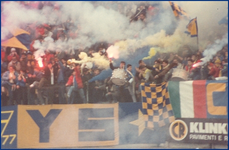 PARMA-Empoli 25-11-1984. BOYS PARMA 1977, foto Ultras