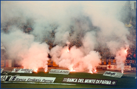 PARMA-Genoa 11-11-1984. BOYS PARMA 1977, foto Ultras