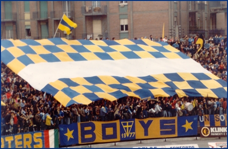 PARMA-Genoa 11-11-1984. BOYS PARMA 1977, foto Ultras