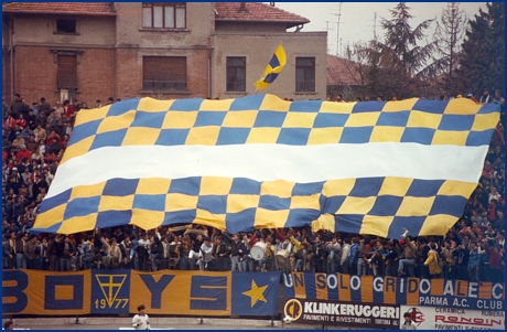 PARMA-Genoa 11-11-1984. BOYS PARMA 1977, foto Ultras