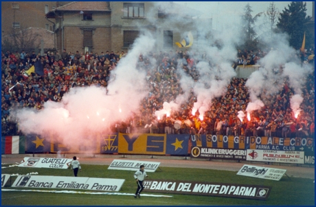 PARMA-Genoa 11-11-1984. BOYS PARMA 1977, foto Ultras