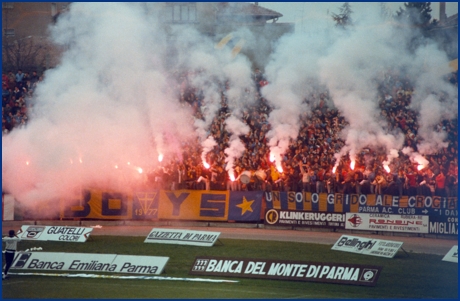 PARMA-Genoa 11-11-1984. BOYS PARMA 1977, foto Ultras