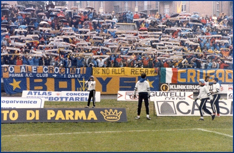 Parma-Lecce 16-12-1984. BOYS PARMA 1977, foto ultras