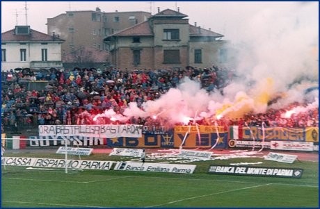 Parma-Lecce 16-12-1984. BOYS PARMA 1977, foto ultras