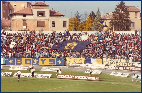 PARMA-Monza 28-10-1984. BOYS PARMA 1977, foto Ultras