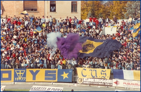 PARMA-Monza 28-10-1984. BOYS PARMA 1977, foto Ultras