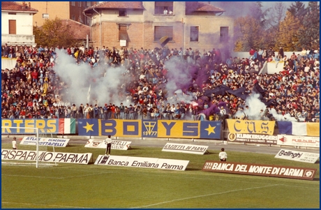 PARMA-Monza 28-10-1984. BOYS PARMA 1977, foto Ultras