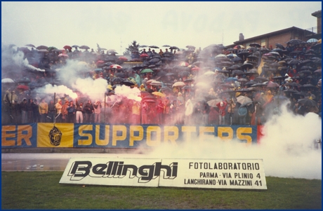 Parma-Padova 14-04-1985. BOYS PARMA 1977, foto ultras