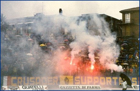 Parma-Padova 14-04-1985. BOYS PARMA 1977, foto ultras