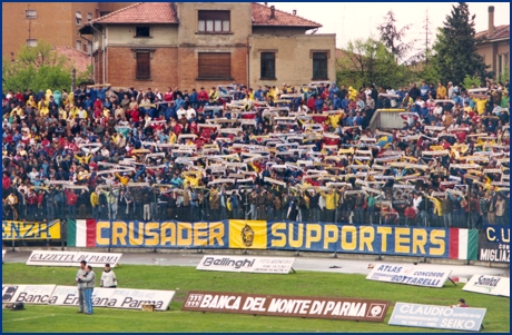 Parma-Padova 14-04-1985. BOYS PARMA 1977, foto ultras