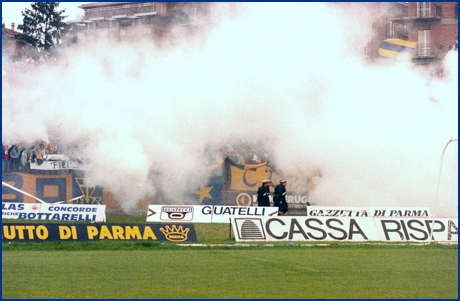 PARMA-Perugia 23-09-1984. BOYS PARMA 1977, foto Ultras