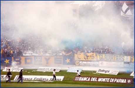 PARMA-Perugia 23-09-1984. BOYS PARMA 1977, foto Ultras