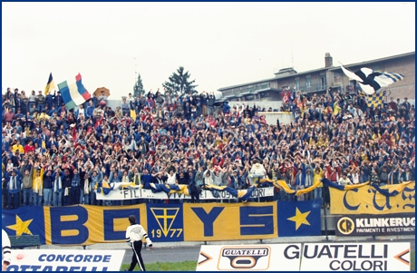 PARMA-Perugia 23-09-1984. BOYS PARMA 1977, foto Ultras