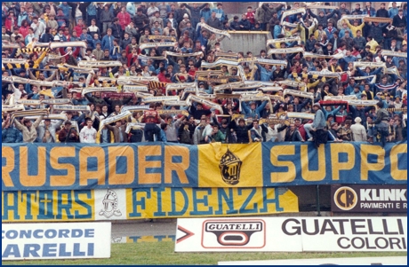 PARMA-Pisa 07-10-1984. BOYS PARMA 1977, foto Ultras