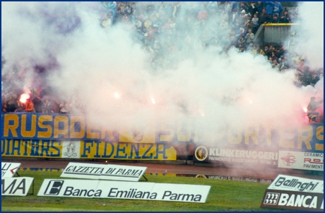 PARMA-Pisa 07-10-1984. BOYS PARMA 1977, foto Ultras