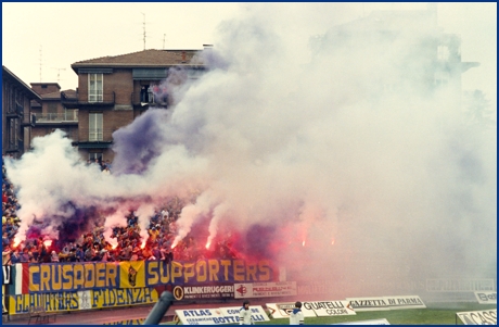 PARMA-Pisa 07-10-1984. BOYS PARMA 1977, foto Ultras