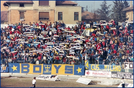 Parma-Taranto 24-02-1985. BOYS PARMA 1977, foto ultras