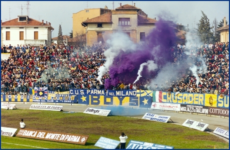 Parma-Triestina 10-03-1985. BOYS PARMA 1977, foto ultras