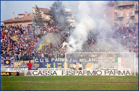 Parma-Triestina 10-03-1985. BOYS PARMA 1977, foto ultras