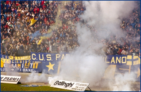 Parma-Triestina 10-03-1985. BOYS PARMA 1977, foto ultras