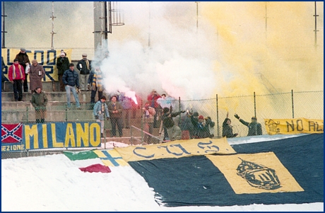 Varese-Parma 13-01-1985. BOYS PARMA 1977, foto ultras