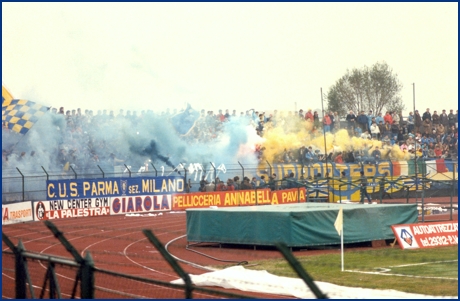 Piacenza-Parma 16-11-1985. BOYS PARMA 1977, foto ultras