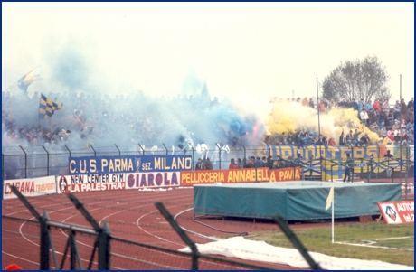 Piacenza-Parma 16-11-1985. BOYS PARMA 1977, foto ultras