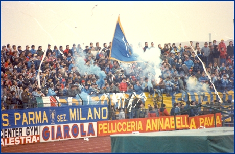 Piacenza-Parma 16-11-1985. BOYS PARMA 1977, foto ultras