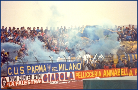 Piacenza-Parma 16-11-1985. BOYS PARMA 1977, foto ultras