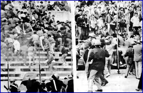 PARMA-Reggiana 04-05-1986. Polizia e Carabinieri in azione