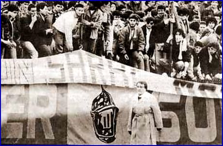 PARMA-Reggiana 04-05-1986. BOYS in primo piano pronti ad entrare in campo