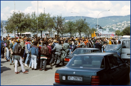 Triestina-Parma 22-04-1990. BOYS PARMA 1977, foto ultras