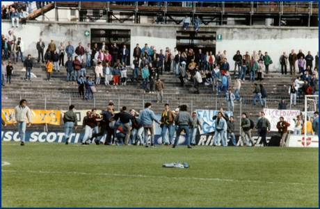 Triestina-Parma 22-04-1990. BOYS PARMA 1977, foto ultras