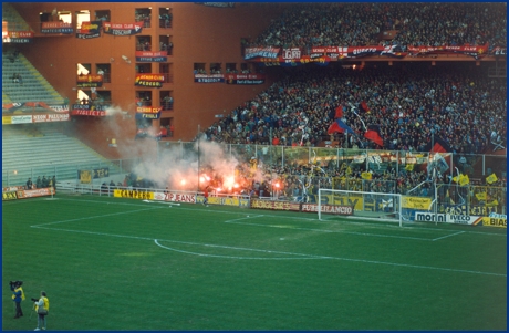 Genoa-PARMA 07-04-1991. BOYS PARMA 1977, foto Ultras