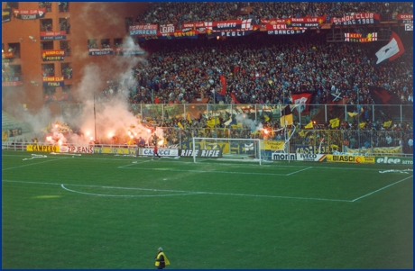 Genoa-PARMA 07-04-1991. BOYS PARMA 1977, foto Ultras