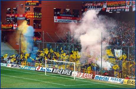 Genoa-PARMA 08-12-1991. BOYS PARMA 1977, foto Ultras