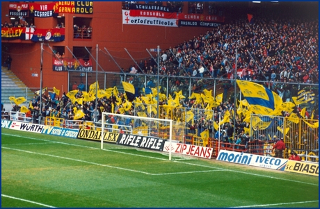 Genoa-PARMA 08-12-1991. BOYS PARMA 1977, foto Ultras