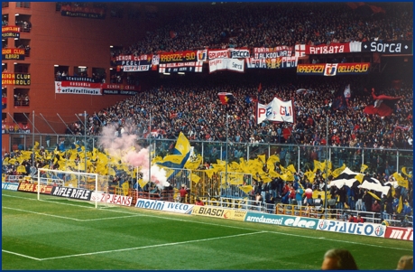 Genoa-PARMA 08-12-1991. BOYS PARMA 1977, foto Ultras