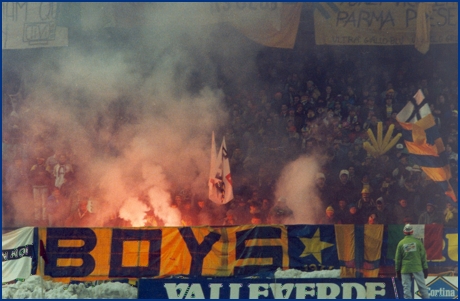 Sparta Praga-Parma 03-03-1993. BOYS PARMA 1977, foto ultras