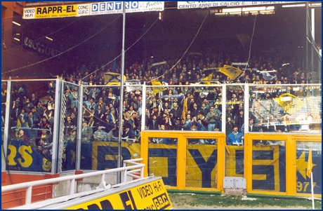 Genoa-PARMA 30-01-1994. BOYS PARMA 1977, foto Ultras