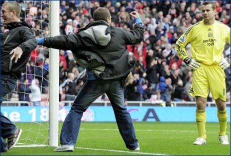 25-10-2008 Sunderland-Newcastle, incidenti tra tifosi