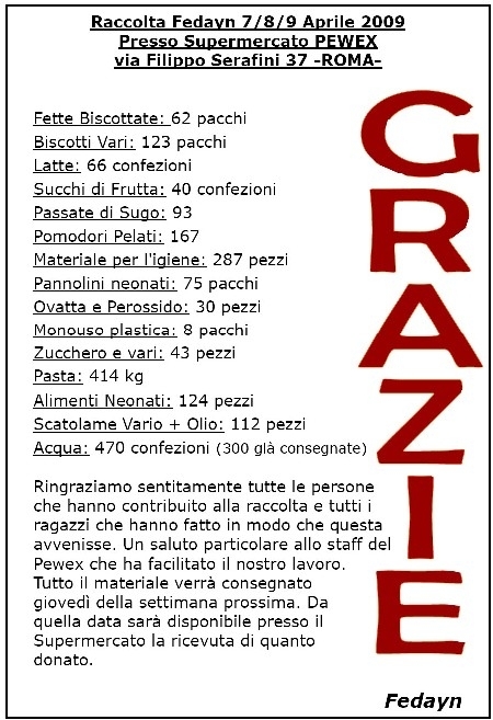 Volantino dei Fedayn Roma 1972 relativo alla raccolta di generi alimentari per le popolazioni abruzzesi colpite dal sisma